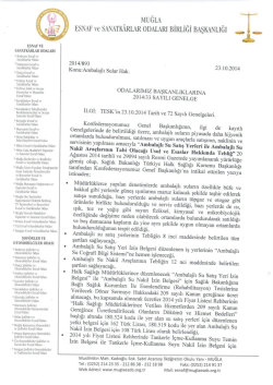 ambalajlı sular hakkında genelge