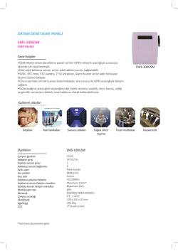ORTAM DENETLEME PANELİ EMS