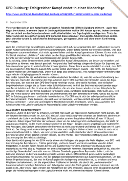 Artikel in Yeni Hayat-Neues Leben vom 01. September 2014