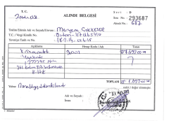 361 Kalem Alındı Makbuzları