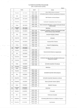 i&ccedil;l DENET&ccedil;i EĞİTİM PRoGRAMı
