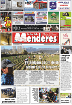 BADEMSU - K&uuml;&ccedil;&uuml;k Menderes