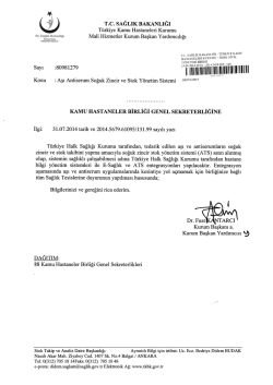 A&ccedil; - T&uuml;rkiye Kamu Hastaneleri Kurumu