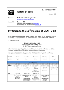 meeting of CEN/TC 52