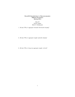 Econ102 Introduction to Macroeconomics Bilkent