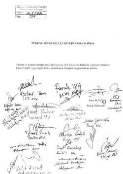 Kanun Teklifinin Metni - T&uuml;rkiye B&uuml;y&uuml;k Millet Meclisi