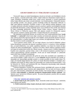 İndir (PDF, 270KB) - Prof. Dr. Sabri Eyig&uuml;n Germanist / Sosyolog