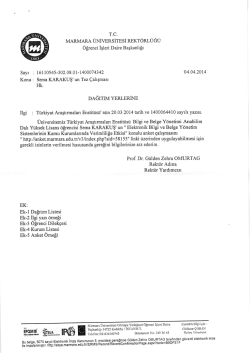 Resmi Yazı - Yıldız Teknik Üniversitesi