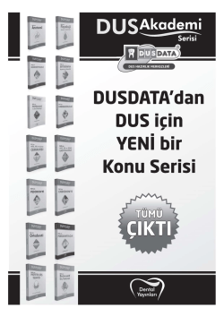 Tam sayfa faks yazdırma - DUSDATA – DUS Hazirlik Merkezleri