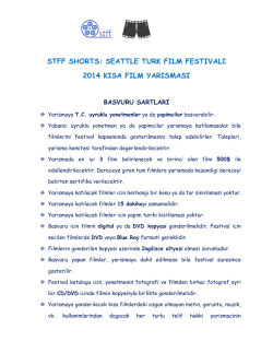 STFF SHORTS: SEATTLE TURK FILM FESTIVALI 2014 KISA FILM