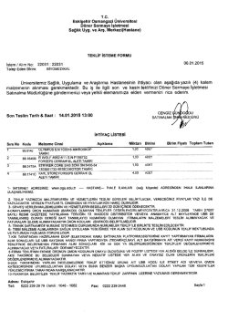 doğrudan temin - Eskişehir Osmangazi &Uuml;niversitesi Hastanesi