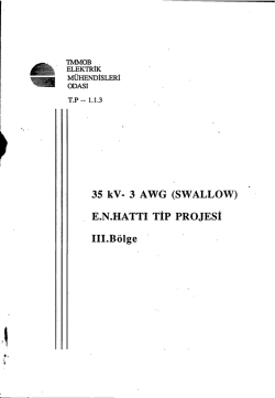 35 kV- 3 AWG (SWALLOW) &Aring; E.N.`H.ATTI TİP PROJESİ