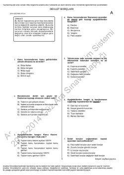A&Ouml;F Devlet Bor&ccedil;ları | 2014 Ara Sınav İNDİR