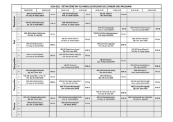Pazartesi Salı &Ccedil;arşam ba Perşem be Cuma