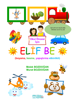 Melek BOZDOĞAN Murat BOZDOĞAN Okul &Ouml;ncesi Ġ&ccedil;in
