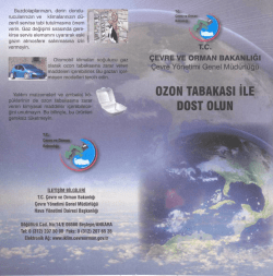 Ozon Tabaksı İle Dost Olun - Çevre Yönetimi Genel Müdürlüğü