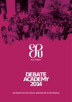 DEBATE ACADEMY 2014