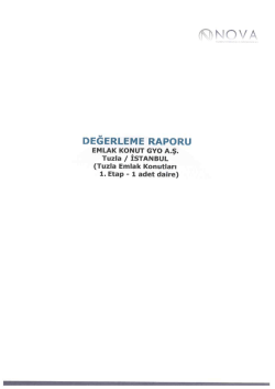DEGERLEME RAPORU - Emlak Konut GYO