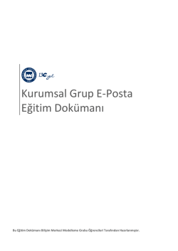Kurumsal Grup E-Posta Eğitim Dok&uuml;manı