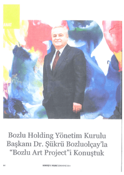 Page 1 Page 2 :is&uuml;kr&uuml; Bey merhaba, Bozlu Holding &ccedil;ok g&uuml;zel bir bi