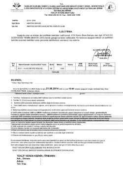 rc. 1 - İzmir Atat&uuml;rk Eğitim ve Araştırma Hastanesi
