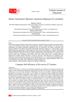 M24-Bilişim Teknolojileri &Ouml;ğretmen Adaylarının Bilgisayar &Ouml;z
