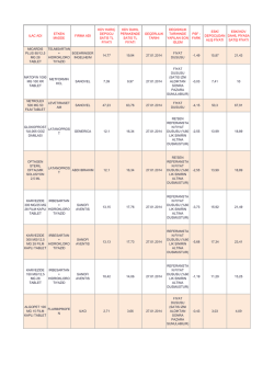 ılac adı etken madde fırma adı kdv harıç depocu satıs tl fıyatı kdv