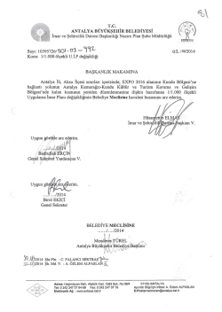 G&uuml;ndemin 81.Maddesi - Antalya Belediyesi