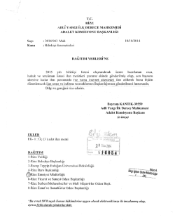 Tin. Rize Anii YARGr im( DERECE MAHKEMESİ ADALET