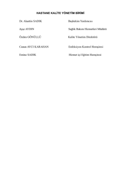 hks kalite y&ouml;netimi