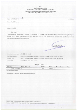 Ek 1 - ak&ccedil;aabat ha&ccedil;kalı baba devlet hastanesi