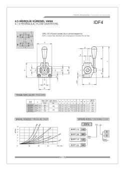 4/3 HİDROLİK K&Uuml;RESEL vANA 4/3 HYDRAULIC FLoW - Hid-Tek
