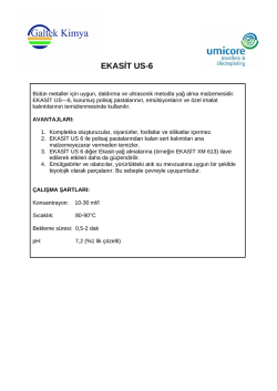 EKASİT US-6 - Galtek Kimya