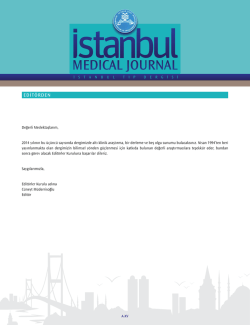 Tam Metin (PDF) - Istanbul Medical Journal