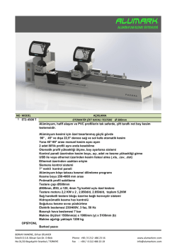 ET2-4500 T Otomat &Ccedil;ift Kafalı Testere