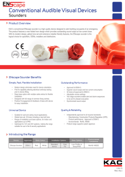 Conventional Audible Visual Devices Sounders