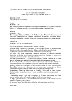 22.01.2014 tarih ve 2014/4-‐6 sayılı fak&uuml;lte y&ouml;netim kurulu kararı &Ccedil;.&Uuml;