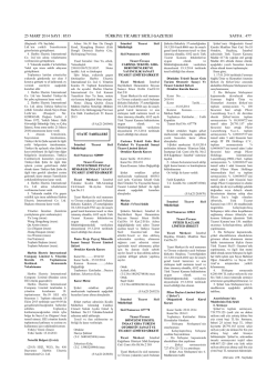 19.03.2014 Tarihli Birleşmenin Kabul&uuml;ne ve Ana S&ouml;zleşme