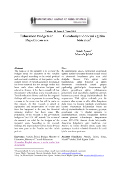 Print this article - International Journal of Human Sciences