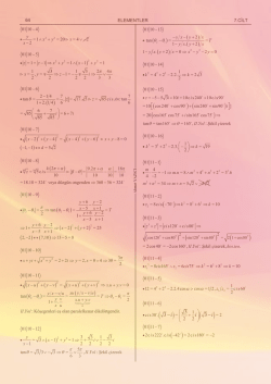 &ouml;rnek sayfalar - Ezbersiz Matematik