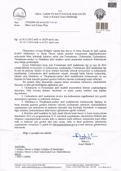 gıda,tarım ve hayvancılık bakanlıgı