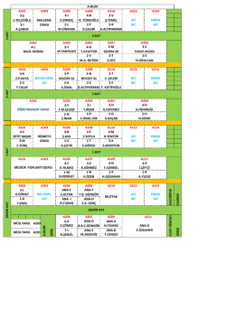 4-K Y.TALAY 3-P A.&Uuml;NAL 4-C 4-E 4