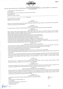 Ek-09 Faks S&ouml;zleşmesi