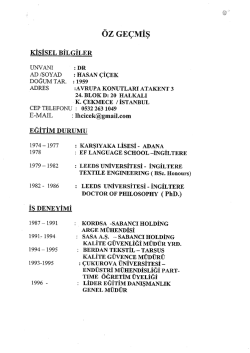 &Ouml;Z GE&Ccedil;MİŞ