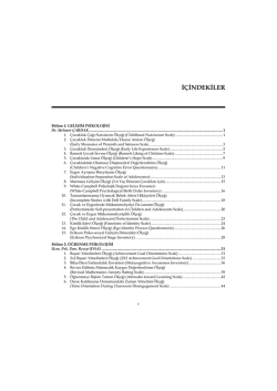 İ&Ccedil;İNDEKİLER