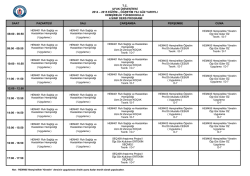 4.sınıf ders programı