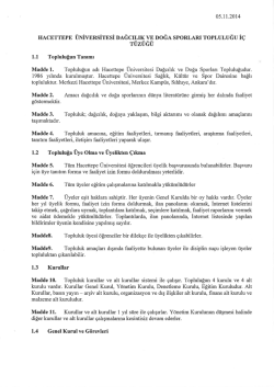 HACETTEPE &Uuml;NİVERSİTESİ DAĞCIEIK VE DOĞA sPoRLARI