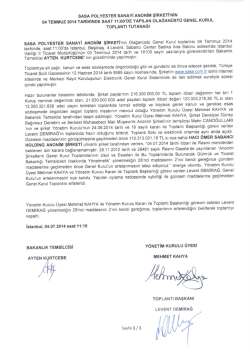 Toplantı Tutanağı