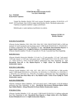 Mart 2014 Meclis G&uuml;ndemi