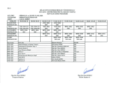 MİLAS sıTKı Ko&ccedil;MAN MESLEK Y&Uuml;KSEKOKULU 2013